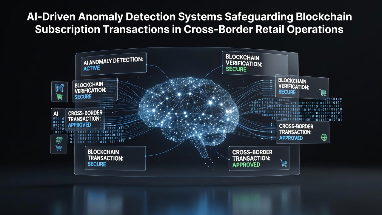 AI algorithms scanning blockchain subscription flows for anomalies in cross-border retail networks